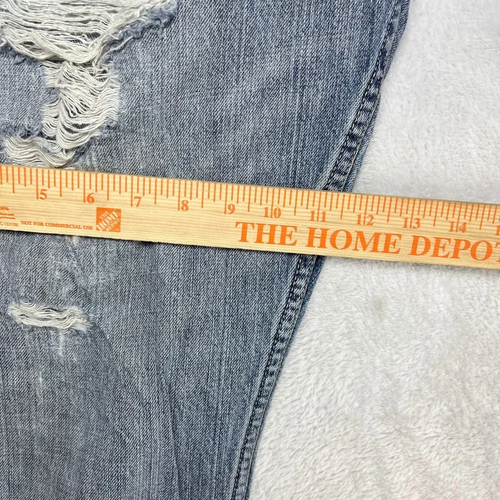 Levi's 559 Loose Fit Straight Jeans Mens Blue Denim Distressed Classic - 34X32.5